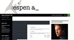 Desktop Screenshot of espenandersen.no